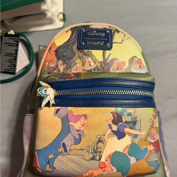 Loungefly Disney Dwarfs Colorful Backpack EXCLUSIVE DROP: Loungefly Disney Snow White And The Seven  main image 2